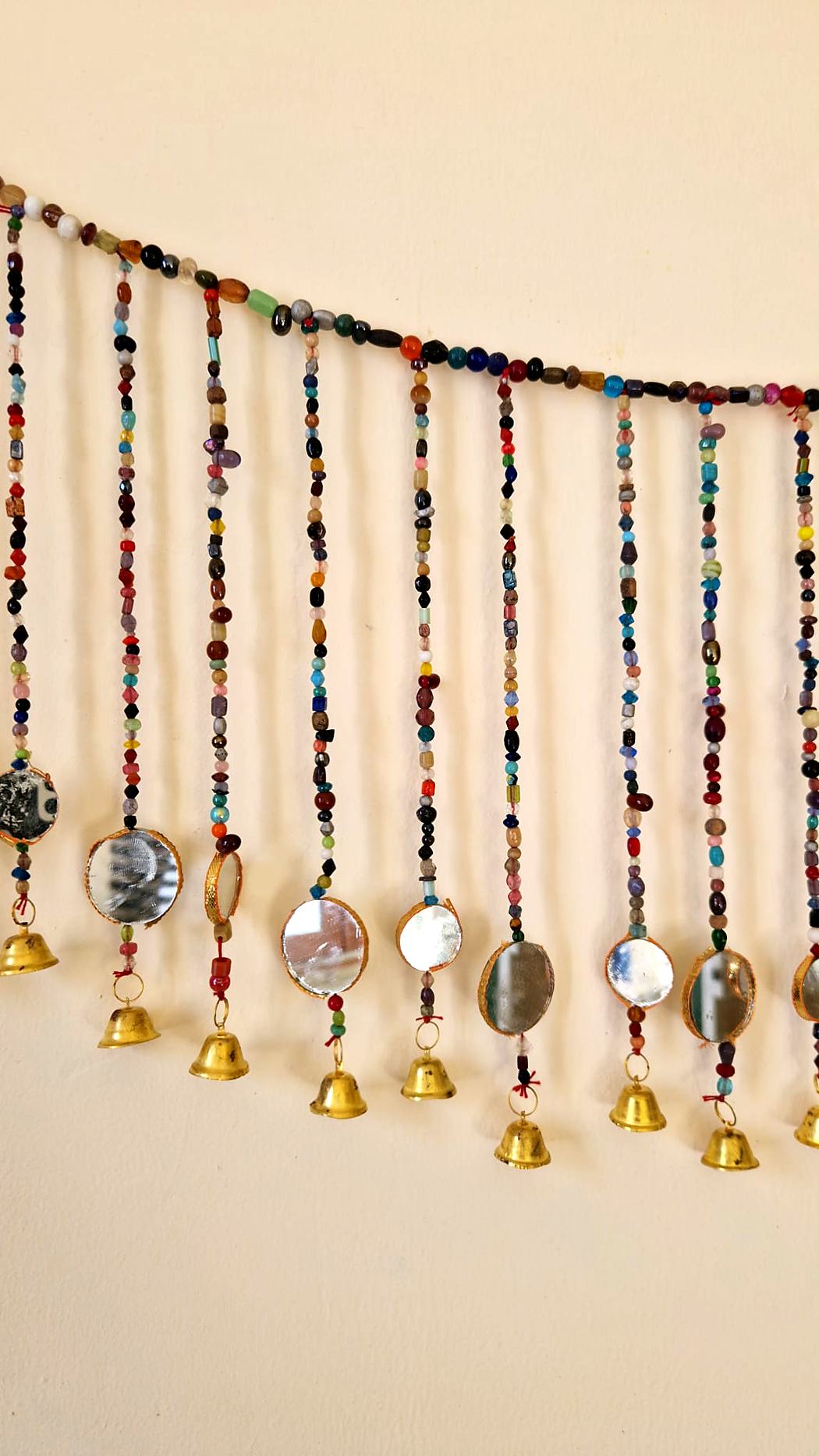 Toran indien multicolore en perles, miroirs et clochettes – 3 modèles – Image 7